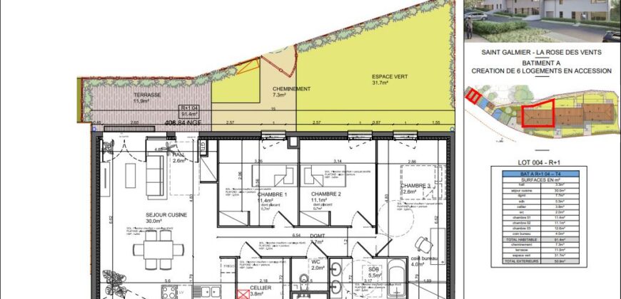 Saint-Galmier – Appartements avec entrée indépendante dans un environnement privilégié
